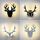 Axyaa Deer Acrylic LED Wall Lamp for Stylish Bedroom and Living Room Lighting