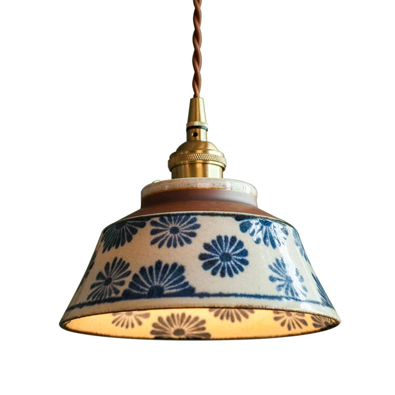 Axyaa Nordic LED Pendant Lights 4W Ceramic Beside Lamp for Bedroom Dinning Living Room