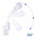 Axya E27 LED Remote Control Plug Lamp Holder with 3 Brightness Levels.