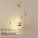 Axyaa Swan Acrylic LED Pendant Chandelier for Home and Restaurant Lighting