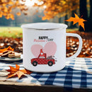 Axyaa Flamingo Pattern Enamel Mug Set for Camping and Picnic