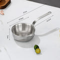 Axyaa Stainless Steel Mini Pot Set - Kitchen Cookware for Frying, Soup, Milk, and Sauces