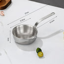 Axyaa Stainless Steel Mini Pot Set - Kitchen Cookware for Frying, Soup, Milk, and Sauces