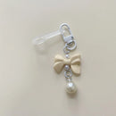 Axyaa Pearl Bow Straw Charm for Stanley Cup Tumbler - Kawaii Chain Decor