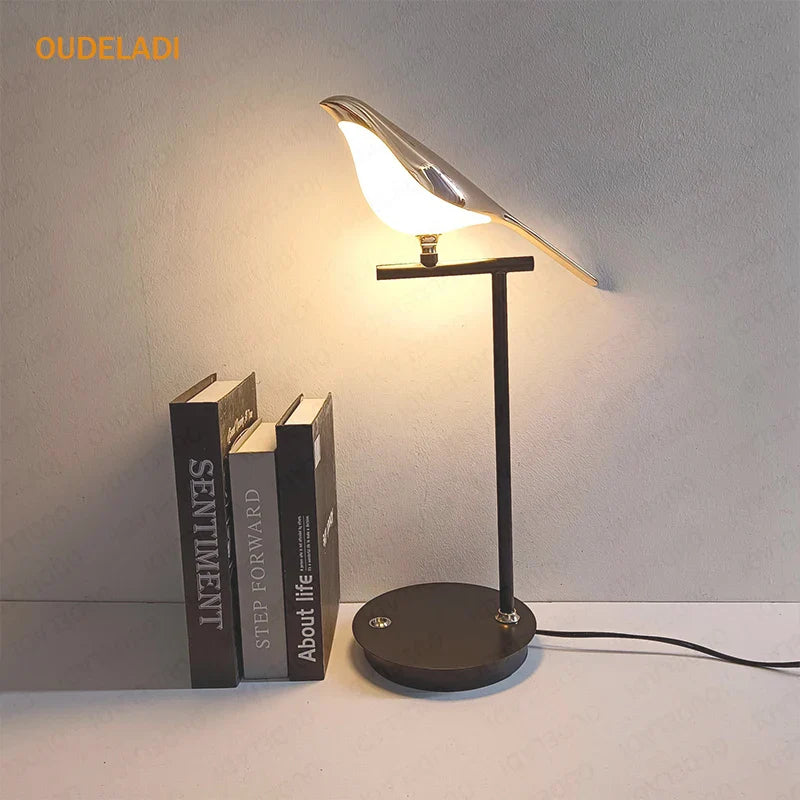 Axya Magpie Bird LED Table Lamp for Home Decor