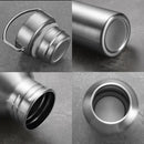 Axyaa Stainless Steel Sports Water Bottle - Leak-proof Wide Mouth for Cycling & Hiking