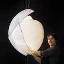 Axyaa Designer Silk Fabric Chandelier LED Hanging Lamp for Home Decor