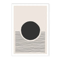 Axyaa Abstract Circle Wall Art Print - Minimalist Boho Decor for Living Room