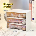 Axyaa Desk Organizer Stackable Drawer Pen Holder Stationery Storage Box