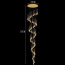 Axyaa Crystal Chandelier Stair Pendant Light Interior Home Decor Modern Living Room Lighting
