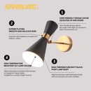 Nordic Industrial Wall Lamp by Axyaa - Adjustable Sconce for Bedroom, Balcony & Corridor
