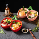 Axyaa Strawberry Ceramic Plate for Seafood, Sashimi, Fruit Salad - Molecular Cuisine Tableware