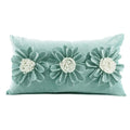 Axyaa 3D Sunflower Velvet Cushion Cover 30x50cm Home Decor Sofa Bed-Living Room