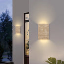 Axyaa Wabi Sabi Yellow Cave Stone Outdoor LED Wall Light Sconce