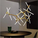 Axyaa Rotating LED Ceiling Chandelier Modern Living Room Pendant Lights