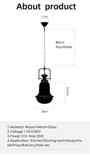 Axyaa Glass LED Pendant Light - Modern Nordic Minimalist Design - Small Size E14 Bulb