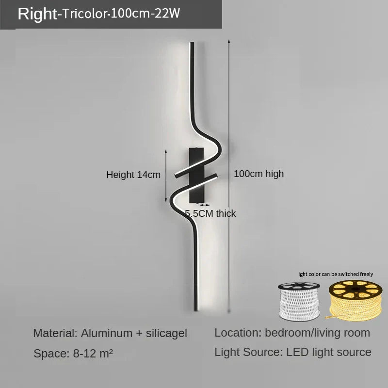 Axyaa Modern LED Wall Light for Bedroom and Living Room