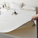 Axyaa Latex Bed Mat, Quilted Mattress Cover with Air Conditioning, 140x200 160x200