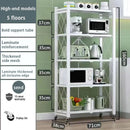 Axyaa Multi-layer Folding Storage Rack with Wheels