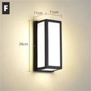 Modern LED Black Wall Sconce for House Garage Patio by Axyaa