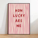 Axyaa Inspirational Quote Pink Red Wall Art Canvas Modern Decor