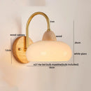 Axyaa Cotton LED Wall Lamp PE Lampshade Pull Chain Switch Nordic Stair Light Fixtures