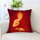 Axyaa Buddha Gold Elephant Mandala Meditation Decorative Pillow Case Zen Square