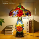 Axyaa Luxe Stained Glass Table Lamp for Living Room and Bedroom