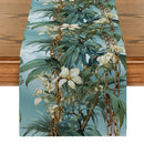 Axyaa Tropical Palm Leaf Flower Chain Table Runner