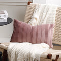 Axyaa Velvet Striped Cushion Cover | Stylish Home Decoration Pillow Cover