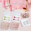 Axyaa Press On Nails Cases | Pink Nail Display Box for DIY Nail Art