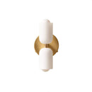 Axyaa French Cream Double Head Glass Wall Lamp – LED Indoor Home Decor
