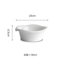Axyaa Ceramic Edge Bowl Set for Serving, Soup, Salad, Fruit & Noodles