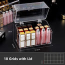 Axyaa Lipstick & Makeup Organizer: Cosmetic & Nail Polish Display Holder Box