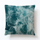 Axyaa Beach Alphabet Linen Pillowcase for Summer Home Decor