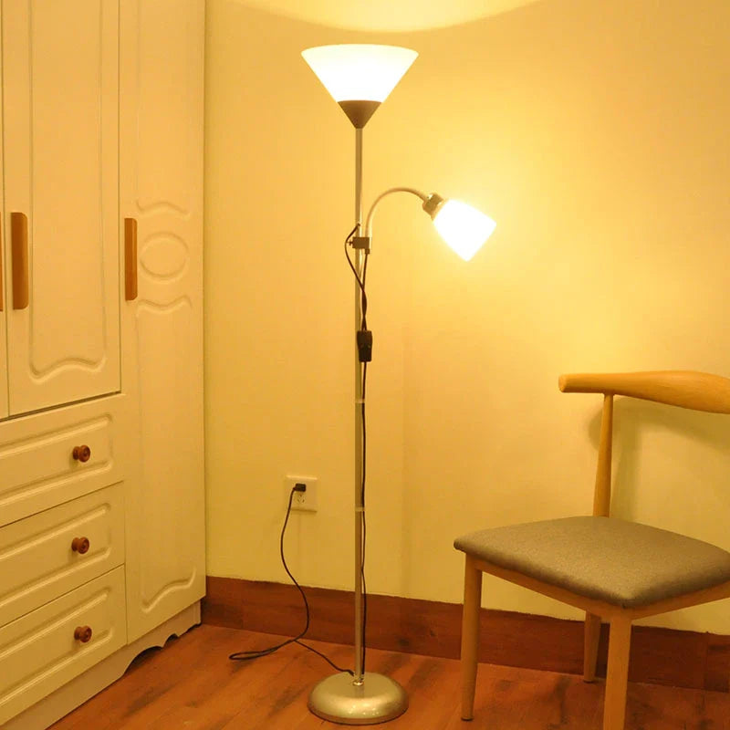 Axyaa Double Flowers Floor Lamp: Adjustable Light Holder for Home Decor Lighting