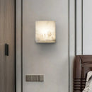 Axyaa Cube Marble Wall Lamp LED Sconce for Luxury Living spaces