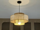 Axyaa Handmade Hemp Rope Chandelier, Vintage LED Pendant Lights for Dining Room