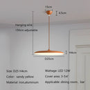 Axyaa Nordic LED Chandelier Macaron Saucer Bar Pendant Light for Living Bedroom
