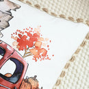 Pumpkin Lace Pumpkin Pillowcase Sofa Hold Halloween Cushion Cover Retro Home Decor