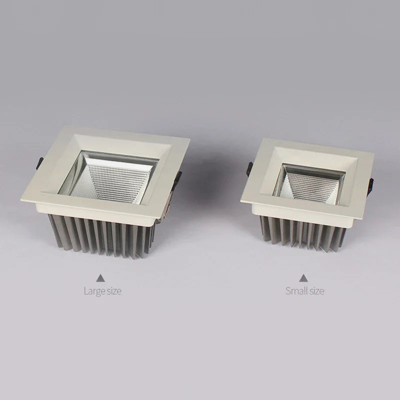 Axyaa 9W/12W LED Square Ceiling Downlight for Various Spaces