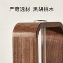 Axya Walnut Wood Test Tube Vase Glass Tabletop Decoration Design for Living Room