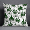 Axyaa Green Leaf Theme Pillowcase - Decorative Polyester Home Decoration 45*45cm