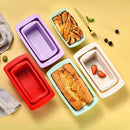 Silicone Rectangular Toast Baking Molds Set - Axyaa Kitchen Tools