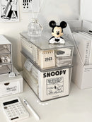 Axyaa Desktop Stationery Organizer: Pen Holder Storage Box for Sticky Notes and Pens