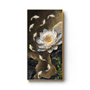 Luxury Lotus Flower Mural Wall Lamp by Axyaa