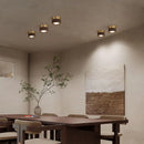 Axyaa Luxury Chinese Style Ceiling Lamp Wooden Retro Tube Living Room Decoration