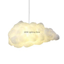 Axyaa Nordic Cloud Pendant Light for Kids' Room Restaurant Silk Cotton LED Lighting
