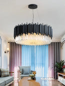 Axyaa Luxury Crystal Chandelier for Modern Living and Dining Room Decor