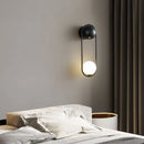 Axyaa Gold LED U-shaped Wall Lamp Sconce for Minimalist Bedroom Decor